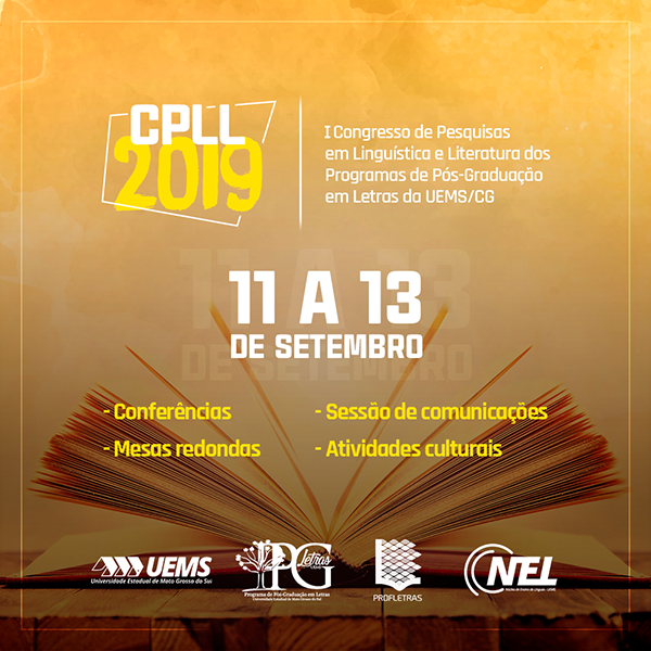 					Visualizar v. 1 n. 1 (2019): I CPLL - Congresso de Pesquisas em Linguística e Literatura
				