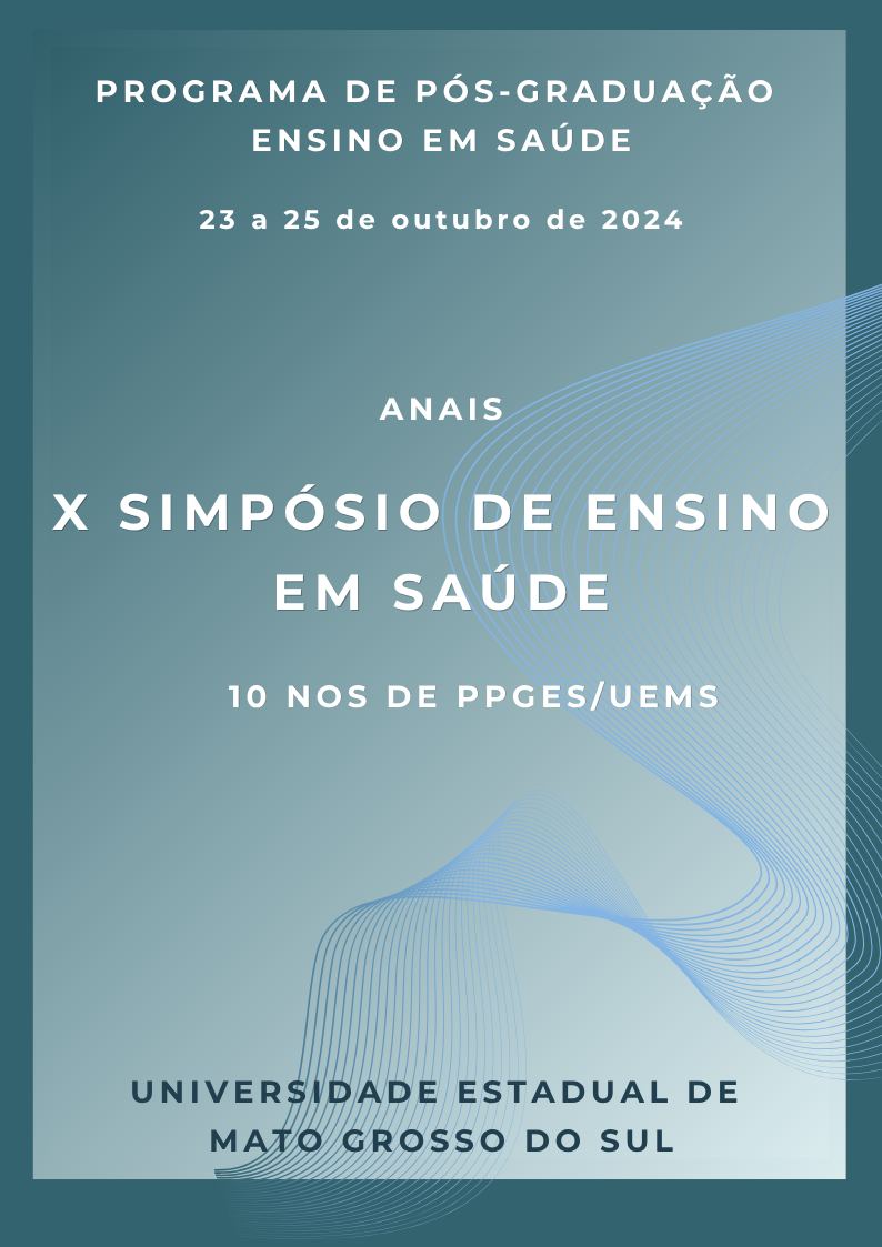 Logo do X Simpósio de Ensino em Saúde (SIES)