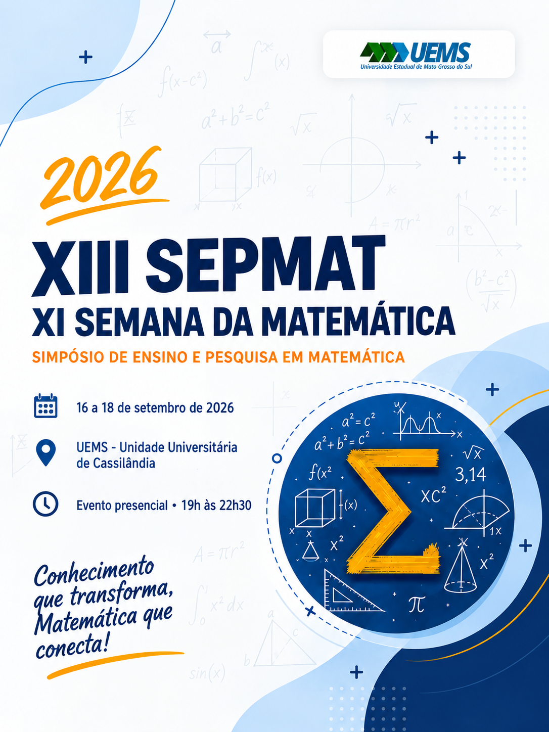 					Visualizar v. 1 n. 1 (2026): XIII Simpósio de Ensino e Pesquisa em Matemática – SEPMAT e XI Semana da Matemática
				
